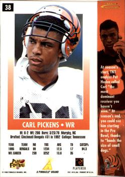 1996 Action Packed - Artist's Proofs #38 Carl Pickens Back