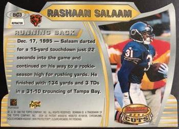 1996 Bowman's Best - Best Cuts Refractors #BC3 Rashaan Salaam Back
