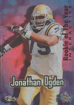 1996 Classic NFL Rookies - Rookie of the Year Interactive #RY2 Jonathan Ogden Front