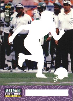 1996 Collector's Choice Update - Play Action Stick-Ums Mystery Bases #SMB13 Keyshawn Johnson Front