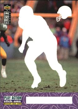 1996 Collector's Choice Update - Play Action Stick-Ums Mystery Bases #SMB14 Reggie White Front