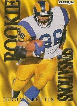 1994 Fleer - Rookie Sensations #1 Jerome Bettis Front