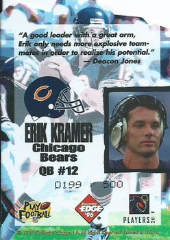 1996 Collector's Edge - Ripped Die Cuts #8 Erik Kramer Back