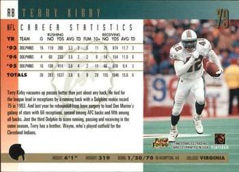 1996 Donruss - Press Proofs #79 Terry Kirby Back