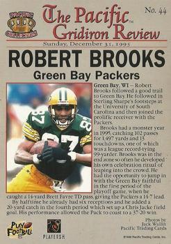 1996 Pacific Gridiron - Gold #44 Robert Brooks Back