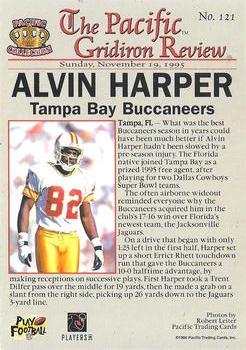 1996 Pacific Gridiron - Gold #121 Alvin Harper Back