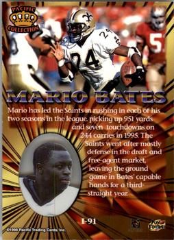 1996 Pacific Invincible - Silver #I-91 Mario Bates Back