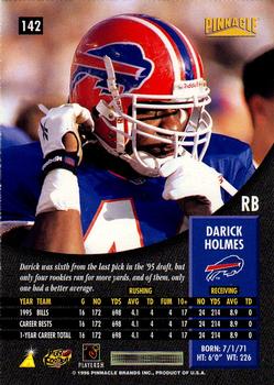 1996 Pinnacle - Foil #142 Darick Holmes Back