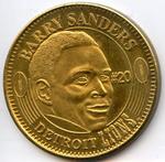 1996 Pinnacle Mint - Coins Gold Plated #17 Barry Sanders Front