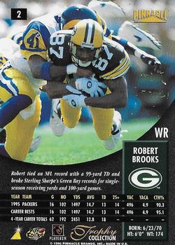 1996 Pinnacle - Trophy Collection #2 Robert Brooks Back