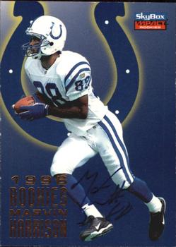 1996 SkyBox Impact Rookies - 1996 Rookies Autographed #A4 Marvin Harrison Front