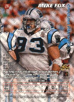 1996 Stadium Club - Members Only #236 Mike Fox Back