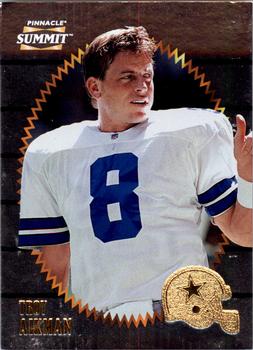 1996 Pinnacle Summit - Silver Foil #1 Troy Aikman Front