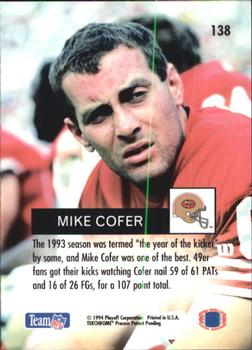 1994 Playoff #138 Mike Cofer Back