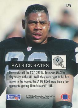 1994 Playoff #179 Patrick Bates Back