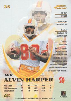 1997 Action Packed - Gold Impressions #26 Alvin Harper Back