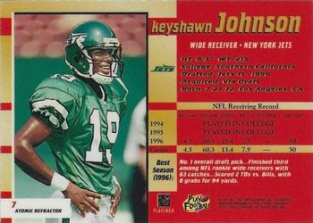 1997 Bowman's Best - Atomic Refractors #7 Keyshawn Johnson Back