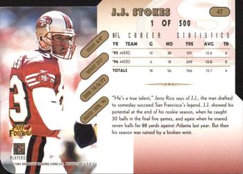 1997 Donruss - Press Proofs Gold Die Cuts #47 J.J. Stokes Back