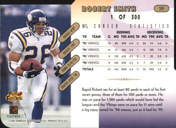 1997 Donruss - Press Proofs Gold Die Cuts #59 Robert Smith Back