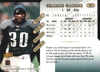 1997 Donruss - Press Proofs Gold Die Cuts #107 Charlie Garner Back