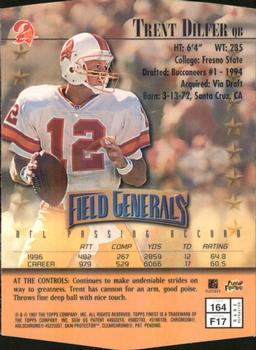 1997 Finest - Embossed Refractors #164 Trent Dilfer Back