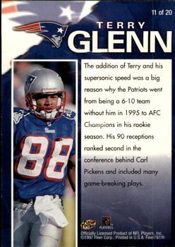 1997 Fleer - Game Breakers Supreme #11 Terry Glenn Back