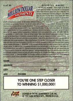 1997 Fleer - Million Dollar Moments Game Cards #4 Barry Sanders Back