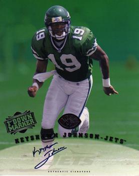 1997 Leaf Signature - Autographs First Down Markers #NNO Keyshawn Johnson Front