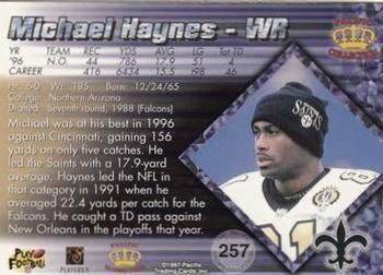 1997 Pacific Crown Collection - Platinum Blue #257 Michael Haynes Back