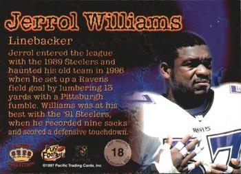 1997 Pacific Philadelphia - Copper #18 Jerrol Williams Back