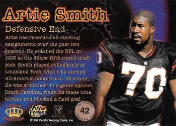 1997 Pacific Philadelphia - Silver #42 Artie Smith Back