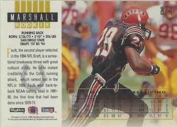 1994 SkyBox Impact #274 Marshall Faulk Back