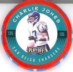 1997 Playoff First & Ten - Chip Shots Red #135 Charlie Jones Front