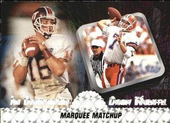 1997 Press Pass - Marquee Matchups #MM1 Jim Druckenmiller / Danny Wuerffel Front