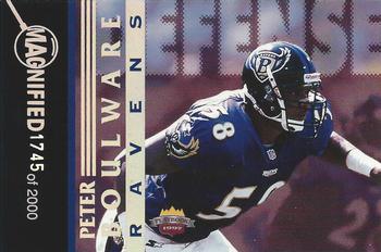 1997 Score Board Playbook By The Numbers - Magnified Silver #2DF Peter Boulware Front