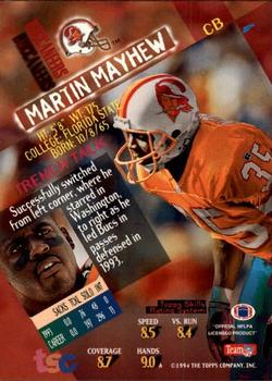 1994 Stadium Club #4 Martin Mayhew Back