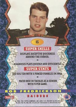 1994 Stadium Club - Bowman's Best #16 Rob Fredrickson Back