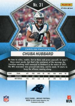 2022 Panini Mosaic - Mosaic Camo Pink #31 Chuba Hubbard Back