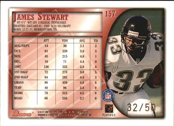 1998 Bowman - Golden Anniversary #157 James Stewart Back