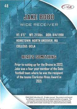 2023 SAGE HIT - Silver #48 Jake Bobo Back