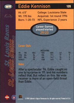 1998 Collector's Edge First Place - 50-Point #120 Eddie Kennison Back