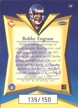 1998 Collector's Edge Masters - 50-Point Gold #34 Bobby Engram Back