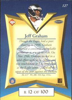1998 Collector's Edge Masters - Gold Redemption SN100 #127 Jeff Graham Back