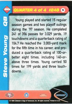1998 Collector's Edge Odyssey - Previews #248 Steve Young Back