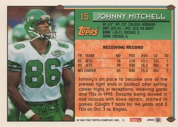 1994 Topps #15 Johnny Mitchell Back