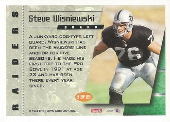 1994 Topps - All-Pros #3 Steve Wisniewski Back