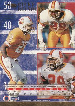 1994 Ultra #204 Ricky Reynolds Back