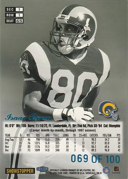 1998 Flair Showcase - Legacy Collection Row 1 (Grace) #65 Isaac Bruce Back