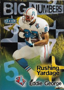 1998 Fleer Tradition - Big Numbers Redemption #4 Eddie George Front