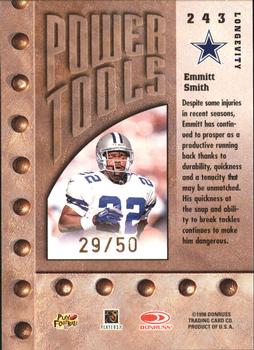 1998 Leaf Rookies & Stars - Longevity #243 Emmitt Smith Back